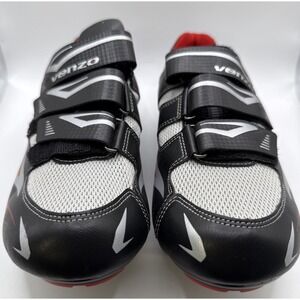 Venzo Bicycle Men's Road Cycling Riding Shoes - 3 Straps - US Size 10